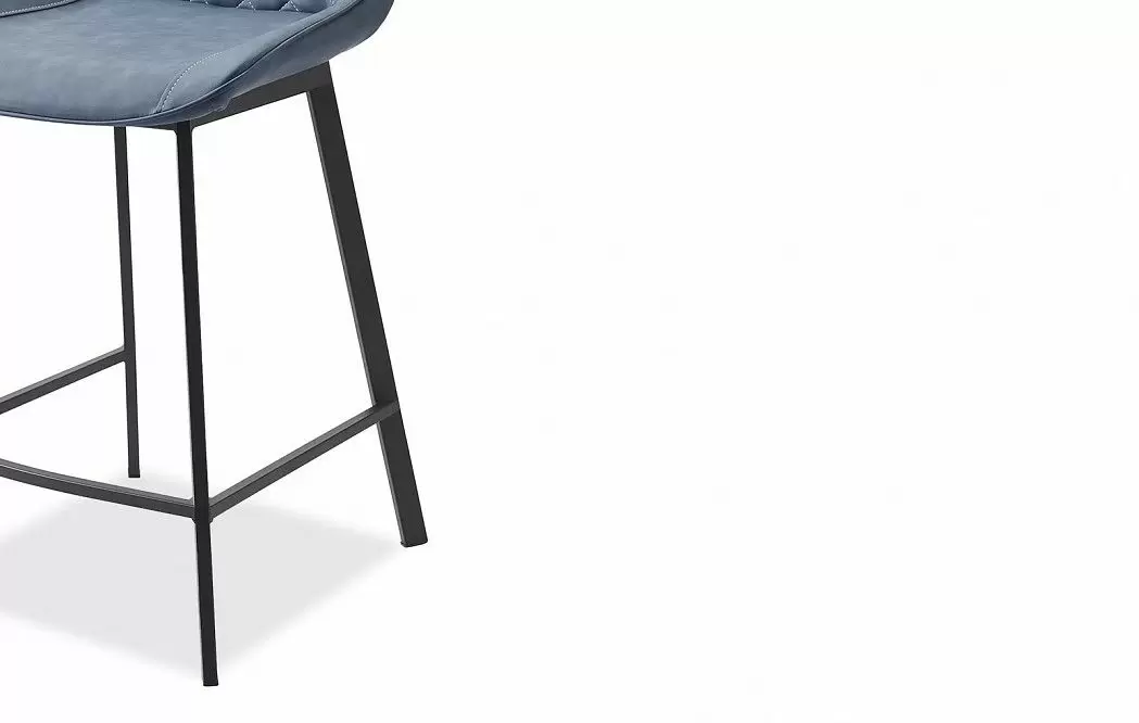Стул полубарный Trix (65), синий/черный - фото 7