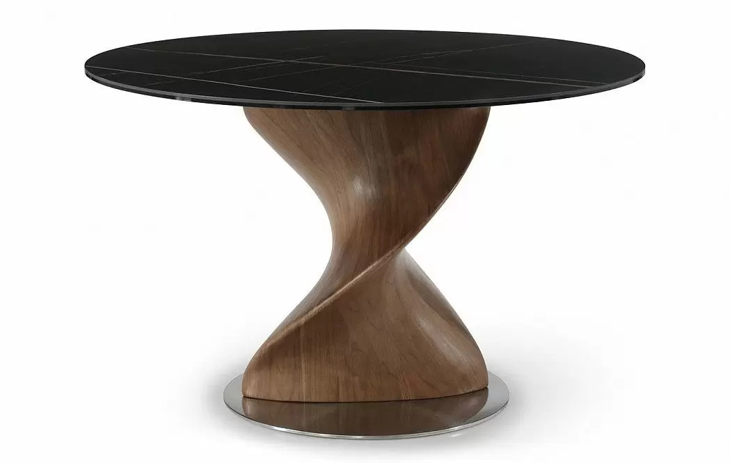 Стол Niagara 120, черная керамика/орех - фото 6