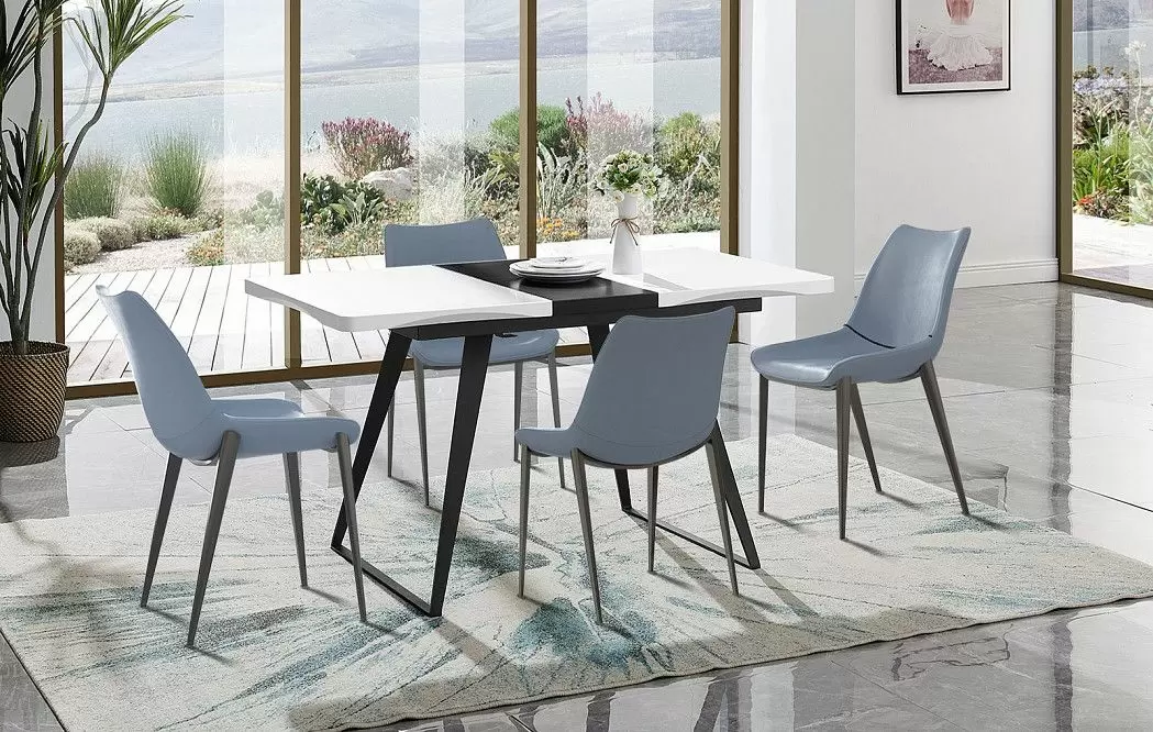 Стол раскладной Frankfurt 110-140, белый/черный - фото 11