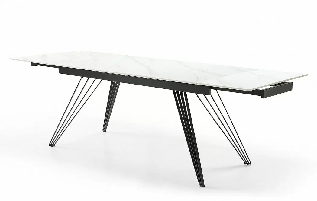 Стол раскладной Parma 160-240, керамика "каррарский мрамор"