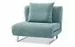 Кресло-кровать Rosy, бирюзовый/хром