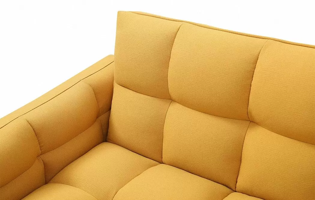 Диван-кровать Madrid, желтый/золотые ножки - фото 12