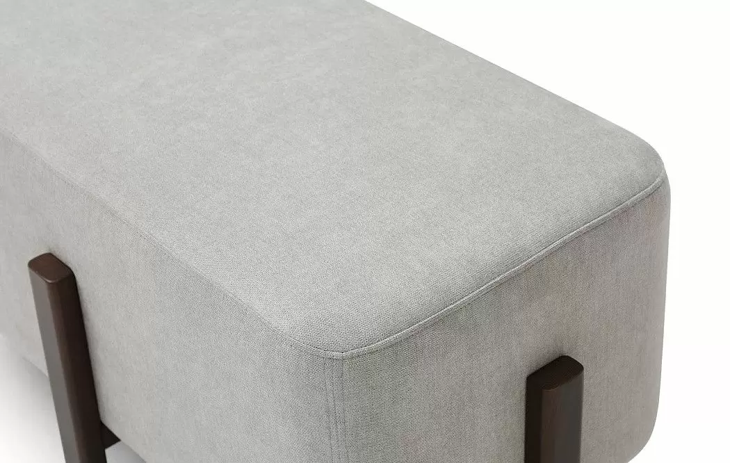 Банкетка Emmy (80), серый/орех - фото 4