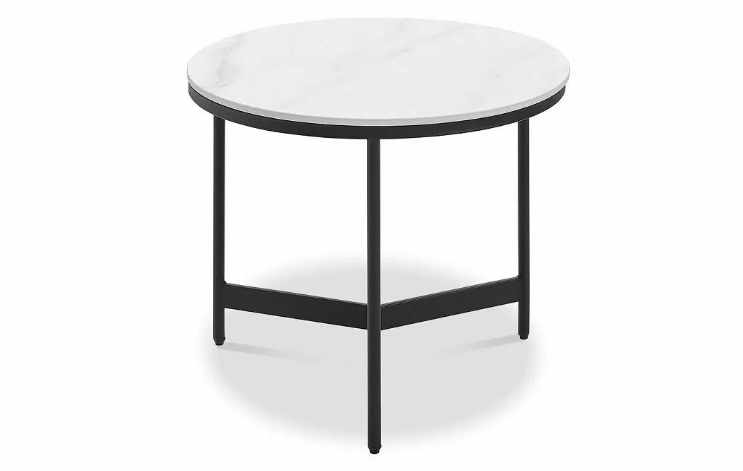 Набор из 2-х столов журнальных Fabio, белая керамика - фото 4