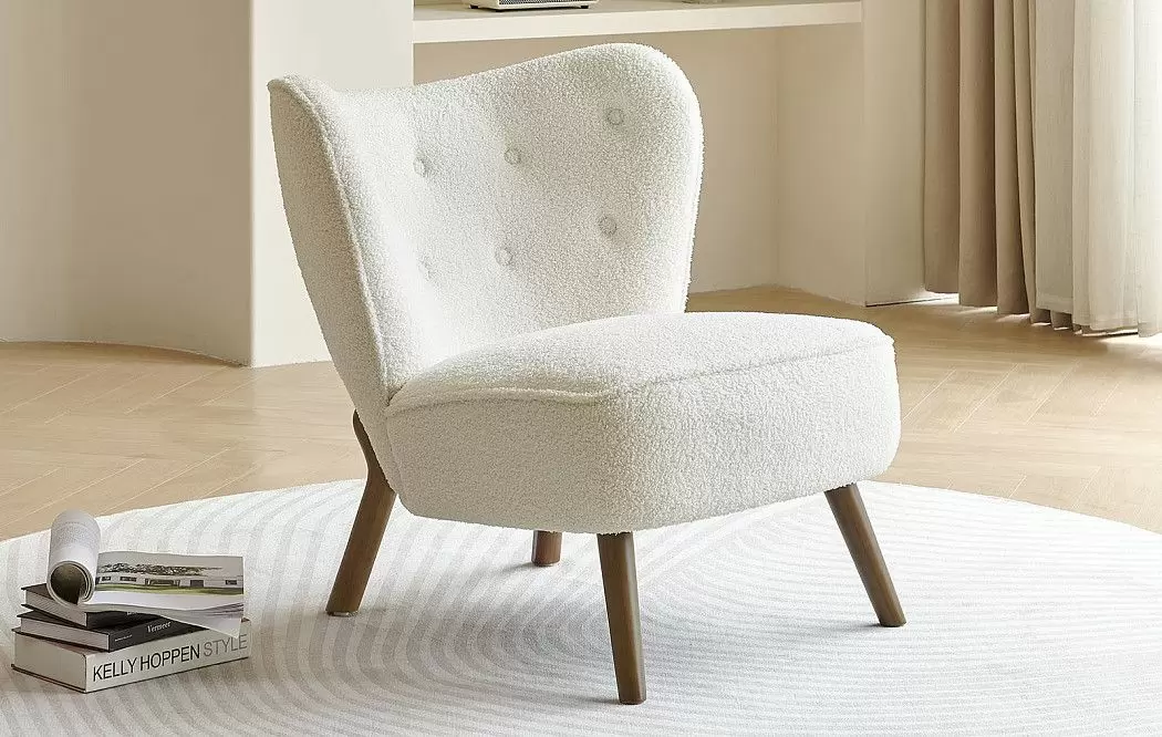 Кресло Gladys, слоновая кость/орех