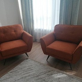 Комплект мягкой мебели Edinburgh & Sandy, терракотовый