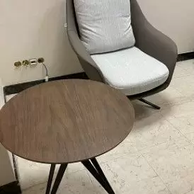 Стол журнальный Elegance (70), орех/черный