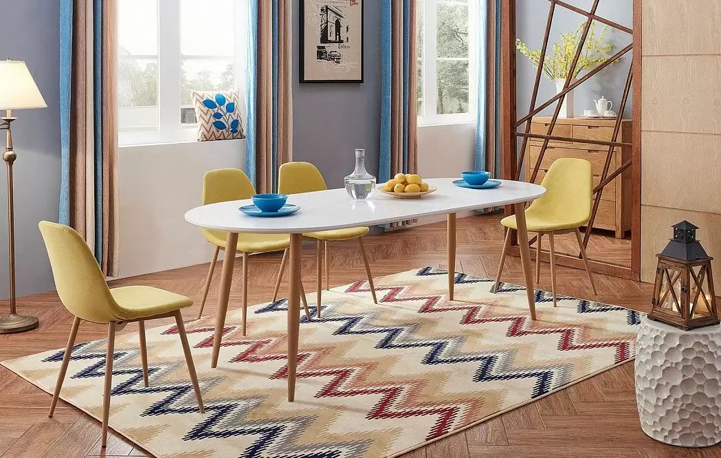 Стол Universal + 3 желтых стула Jackson - фото 2