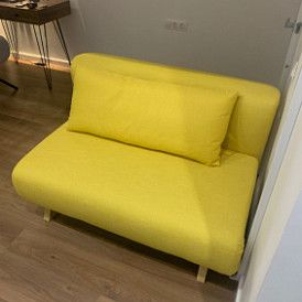 Диван-кровать Rosy 2-х местный, желтый/без принта