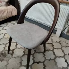 Стул April, серый/орех