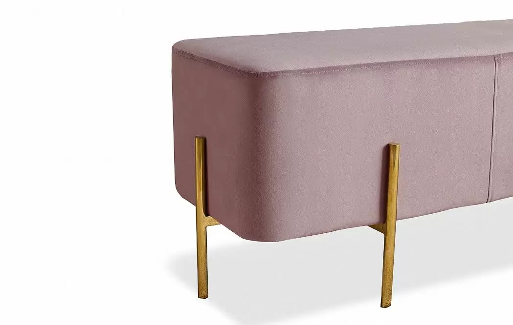 Банкетка Gatsby большая, лиловый/золото - фото 4