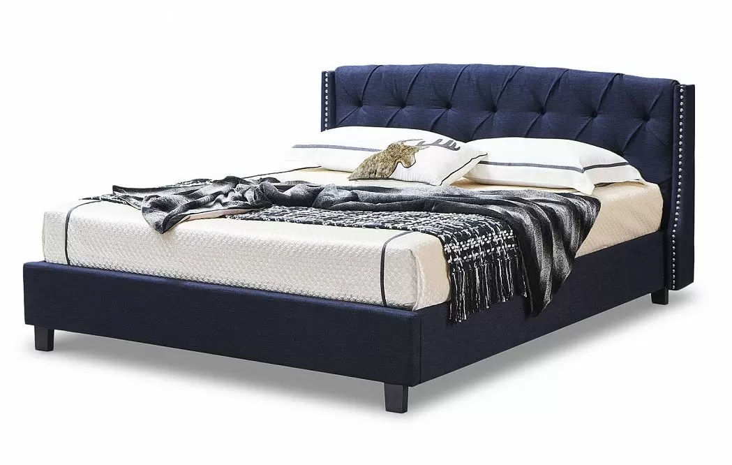 Кровать Evita 160x200, темно-синий - фото 2