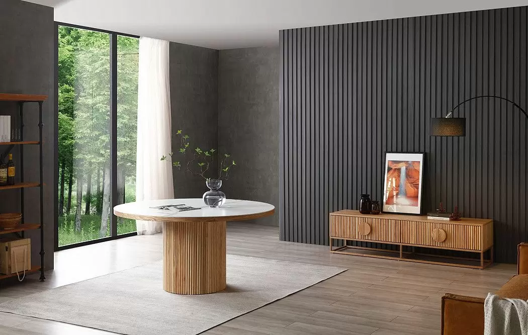 Стол Adriana 150, белая керамика/ясень - фото 4