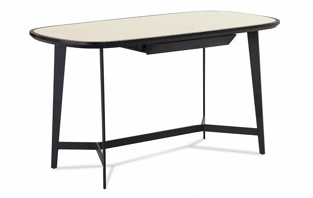 Стол письменный Bernard (140), кремовый/черный - фото 9