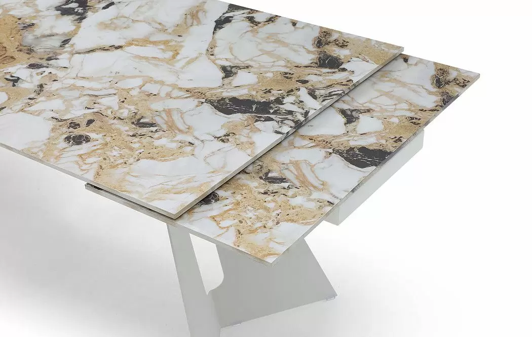 Стол раскладной Monte Carlo 180-270, светлая керамика/белый - фото 8