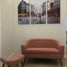 Оттоманка Hygge, слоновая кость/золото