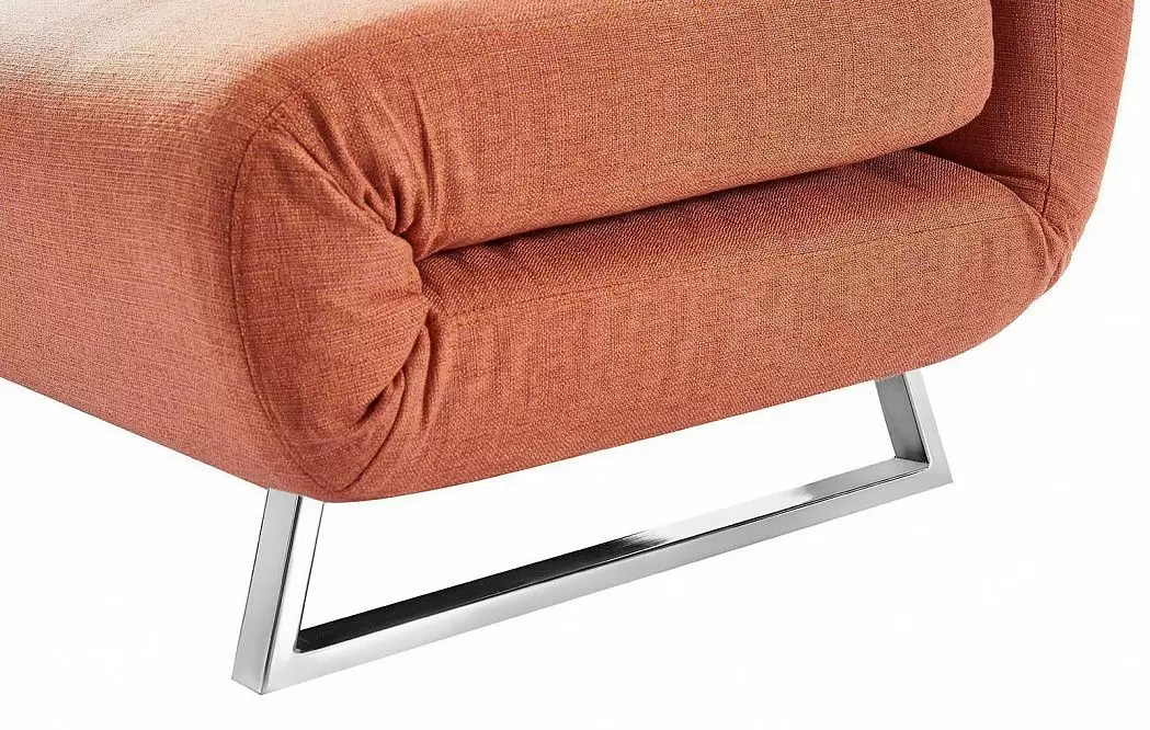 Диван-кровать Rosy 3-х местный, папайя/хром - фото 13