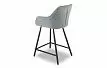 Стул полубарный Edwin, голубой пепел/черный