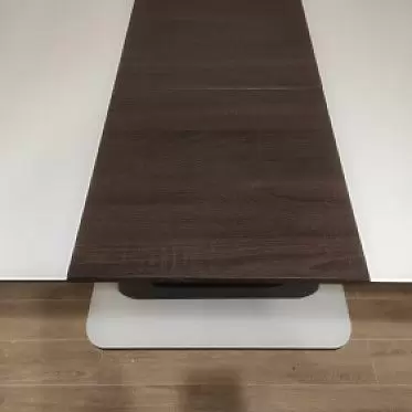 Стол раскладной Rosanna 120-160, темно-коричневый/белый