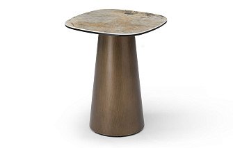 Стол журнальный Melanie (40), медь/керамика