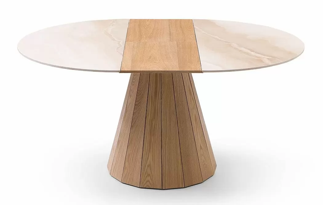 Стол раскладной Eterna 120-160, бежевая керамика/ясень - фото 9