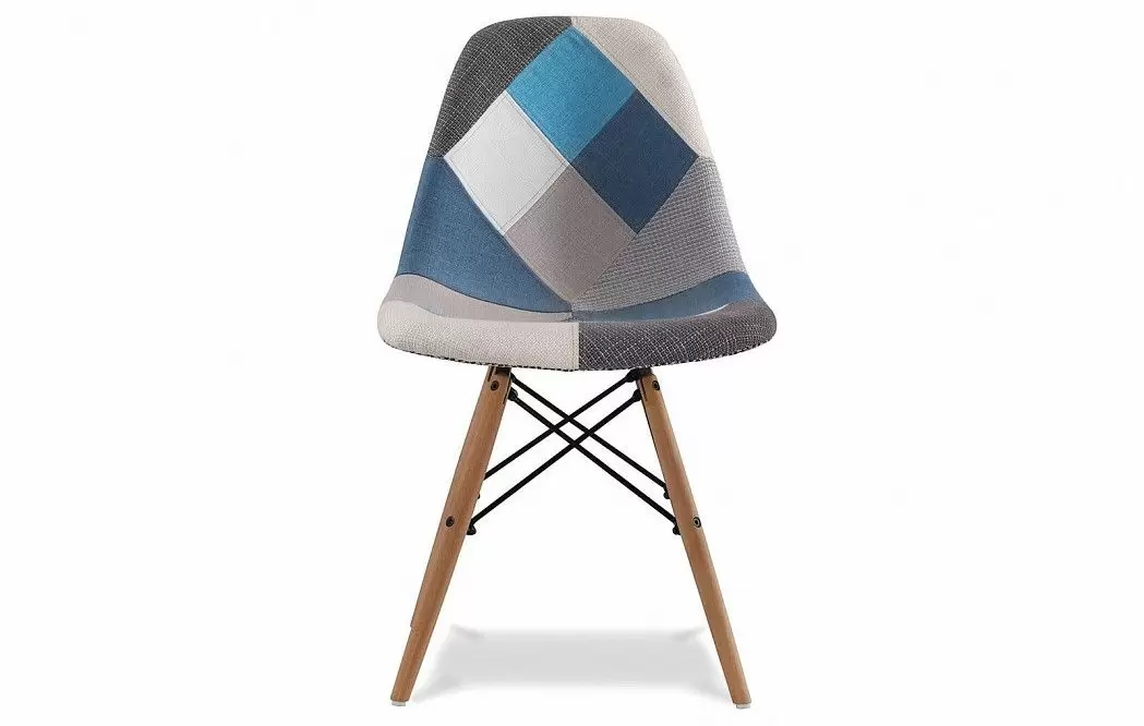 Стул Jolene (в стиле Eames), синий пэчворк - фото 3