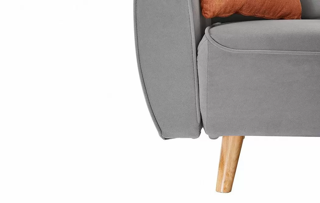 Диван-кровать Beatrix, серый велюр - фото 6