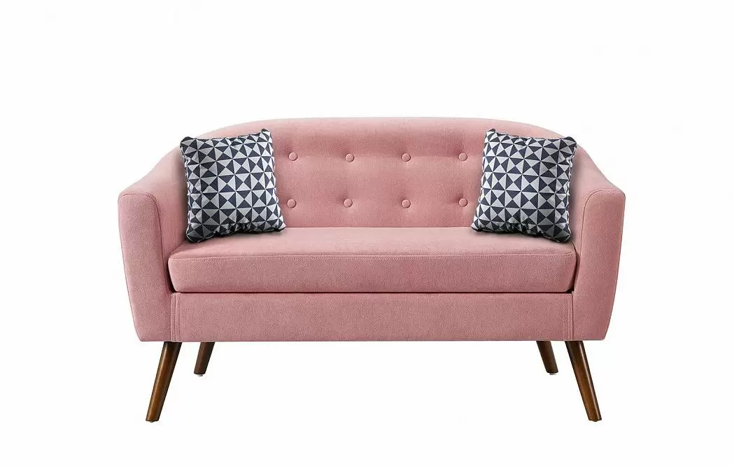 Диван Florence 2-х местный, коралловый/орех - фото 7