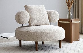 Кресло Olimpia, кремовый/орех Кресло Olimpia, кремовый/орех