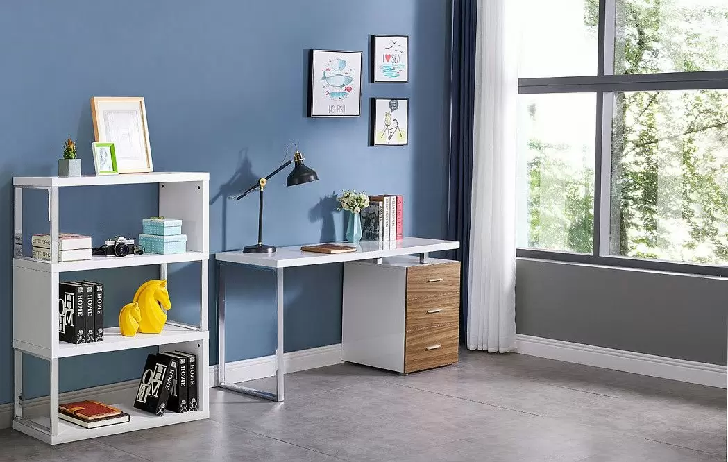 Стеллаж Leiden, белый/хром - фото 8