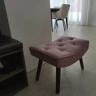 Оттоманка Hygge, коралловый/орех