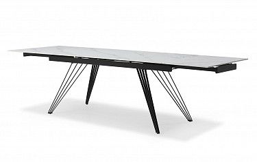 Стол раскладной Parma 180-280, керамика "каррарский мрамор"