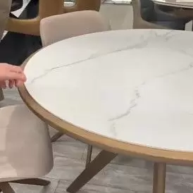 Стол Tango 100, светлая керамика/орех