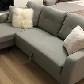 Диван-кровать North угловой (правый), серый