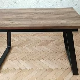 Стол раскладной Maryland 120-160, орех/черный