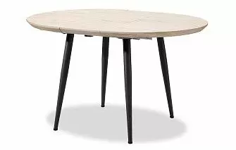 Стол раскладной Leticia 100-130, дуб/черный