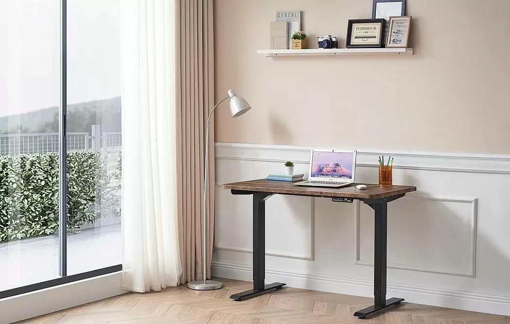 Стол Dallas (120) жженое дерево, регулируемая высота, электропривод