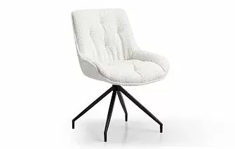 Стул Joely, белый тедди/черный