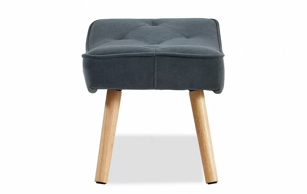 Кресло и оттоманка Hygge, графит/натуральный - фото 12