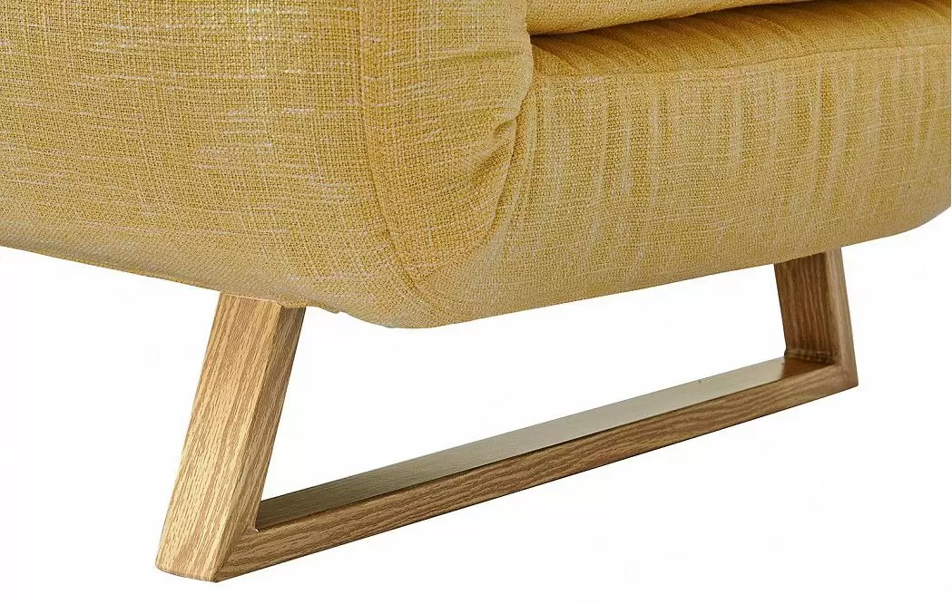 Диван-кровать Rosy 3-х местный, желтый/без принта - фото 6