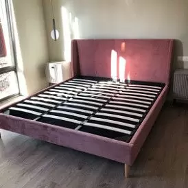 Кровать Carrera 160x200 (с подъемным механизмом), голубой