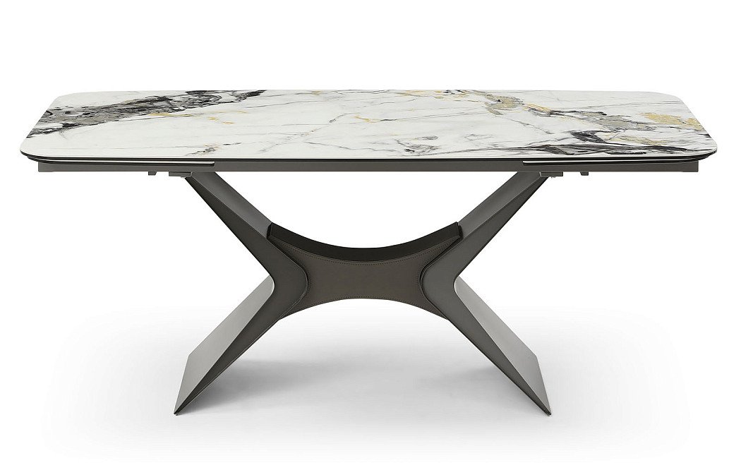 Стол раскладной Richard 180-270, светлая керамика/серый - фото 4