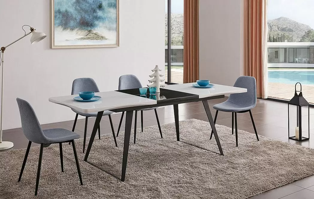 Стол раскладной Vermont, черный/белый - фото 2