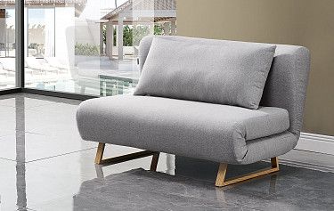 Диван-кровать Rosy 2-х местный, серый/без принта