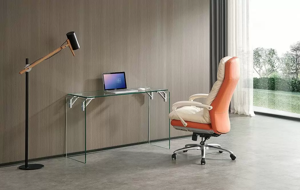 Кресло Level, кремовый/оранжевый - фото 4