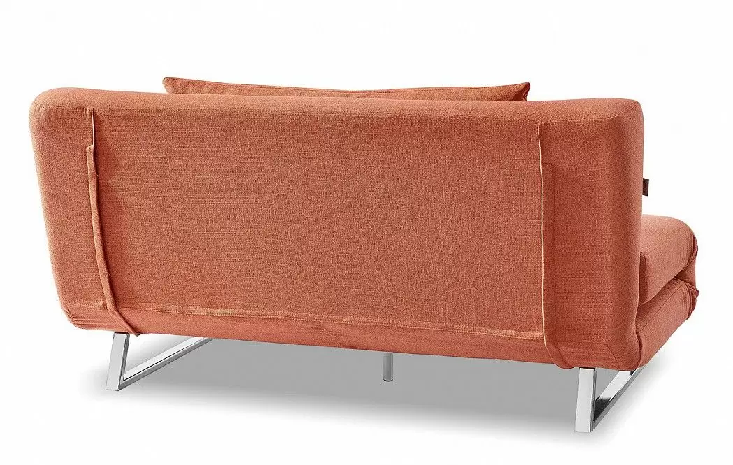 Диван-кровать Rosy 3-х местный, папайя/хром - фото 10