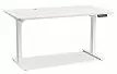 Стол New York (140) белый, регулируемая высота, электропривод