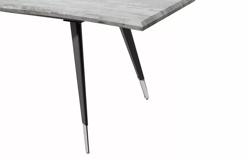 Стол раскладной Dusseldorf 160-200, античный дуб/черный - фото 11