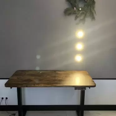 Стол Dallas (120) жженое дерево, регулируемая высота, электропривод