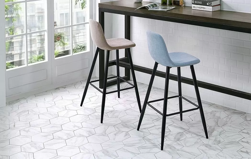 Стул барный Jackson Bar, бежевый/черный - фото 2